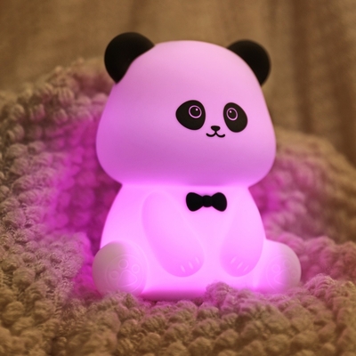 Gentleman Panda Night Light Kneading And Relieving Stress Office Ornament Bedhead Companion Sleep LED Desk Lamp