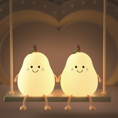 High Quality Rechargeable RGB Wireless LED Night Light Dimmable Table Lamp For Baby / Kids Lovely Silicone Design