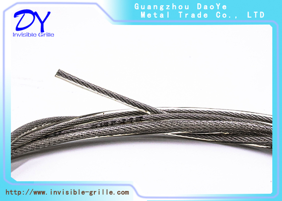 Horizontal Window Invisible Grille with Screw Fixing 2.5mm Diamter Vertical Opening Direction