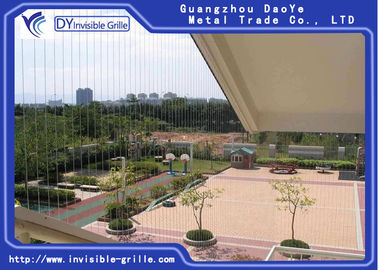 Intelligent Invisible Safety Grill Slim Stainless Steel Wires Material