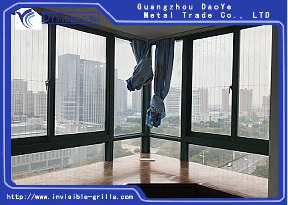 Frame Aluminum Stainless Steel Wire 316 (12+1) 3.0 thickness for Window Invisible Grille
