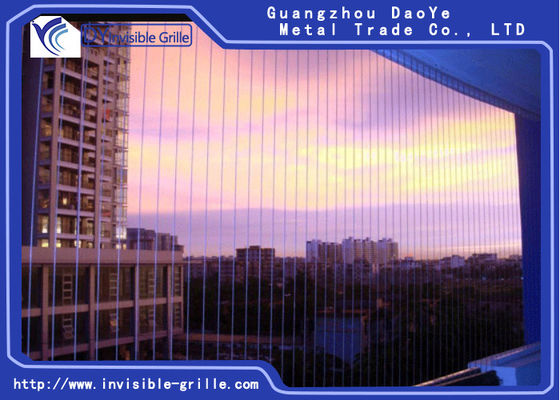 Install Fixed Frame Aluminum and Stainless Steel Wire for Window Invisible Grills