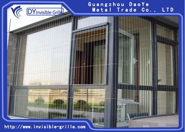 100% Secured Ss Grill For Window , Anti Dust Invisible Grills For Windows