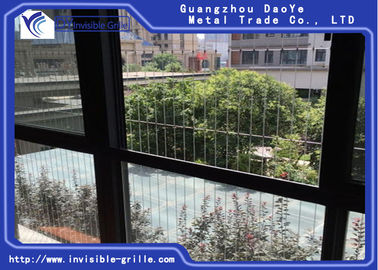 Child Proof Nets Door Window Security Grill , Safety Casement Invisible Grille