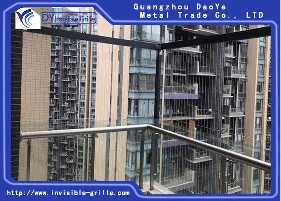Highly Durable and Strong the View of City Seashore Valley Balcony Invisible Grille