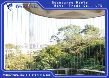 White Balcony Invisible Grille Intelligent Installed With Various Gap Widths Design