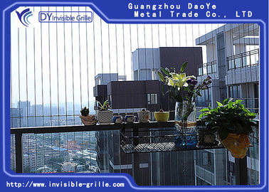 Safety Balcony Invisible Grille Long Service Life For High Rise Building