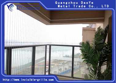 Safety Stylish Invisible Steel Grill For Balcony Easily Maintained