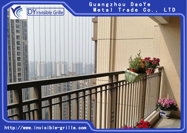 Decorative Safety Sturdy Balcony Invisible Grille With Unblocked View