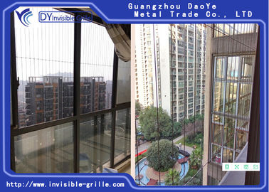 Modern Easy Cleaning Balcony Invisible Grille With Burglar Proof Solution