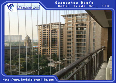 Modernized Balcony Invisible Grille Easily Maintained For Building