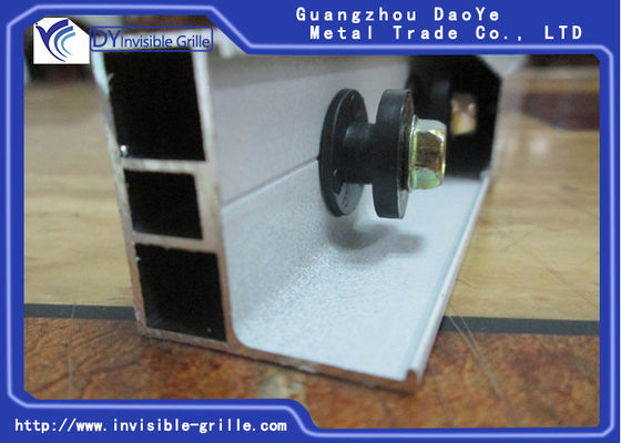 Milk White Aluminium Rail Track Fixing The Bedroom Invisible Grilles