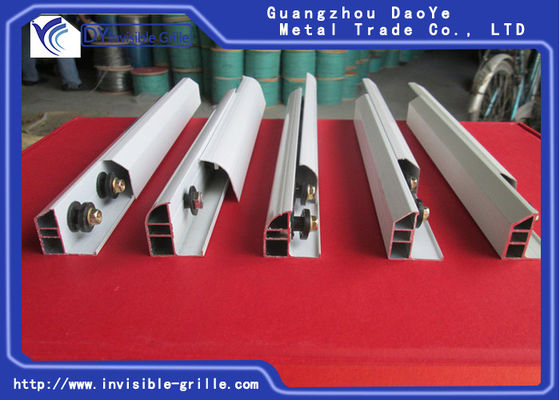 Plenty Hardy Material Aluminum Slide Track Channel For Invisible Grilles