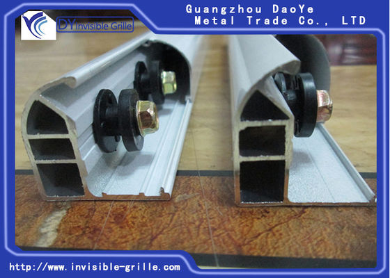 Durable Aluminum Sliding Window Track For Children Safety Invisible Grilles
