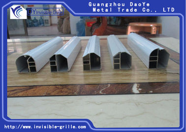 Stainless Steel Screw Aluminium Rail Track For Bedroom Invisible Grilles