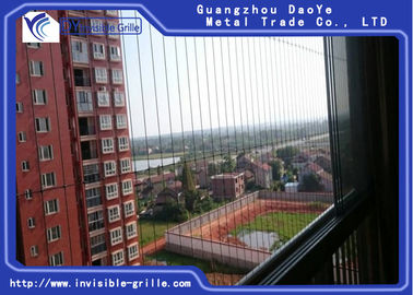 Hard Line Safety Fixed Invisible Grille Stainless Steel Wire Material