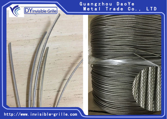 Invisible Grilles 304 Stainless Steel Wire 3.5mm Diameter Rust Resistance