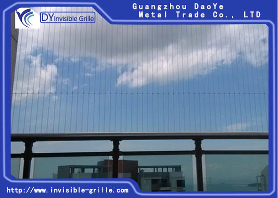 High Rise Building Grey 6m #316 Safety Invisible Grille For Balcony