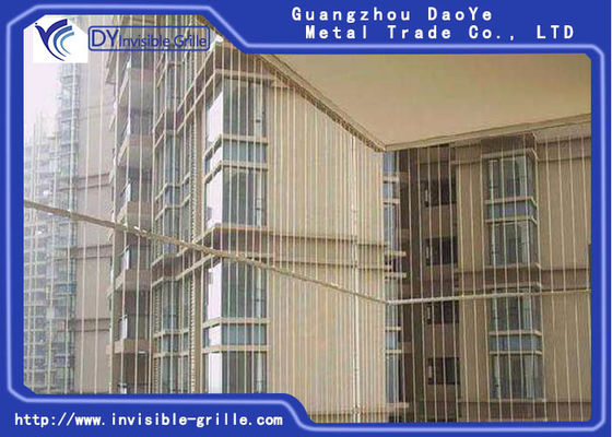 High Rise Flooring Mounted 2.5mm Window Invisible Grille