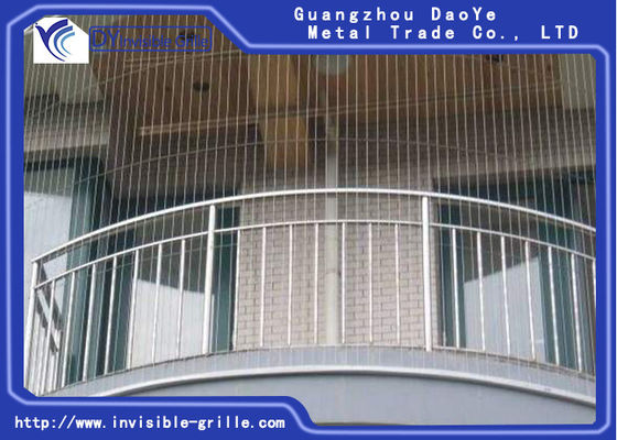 Home Safty Never Rust Grade 316 Stainless Wire 3.0mm Window Invisible Grille