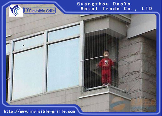 Fire Rated Balcony Invisible Grille Safety Protection For Children