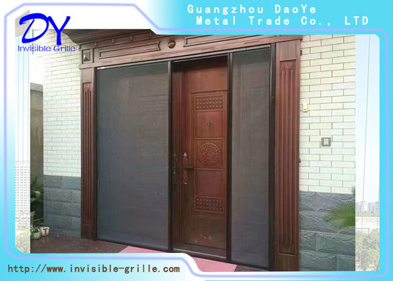 Windproof Heat Insulation 250cm Retractable Fly Screen Door