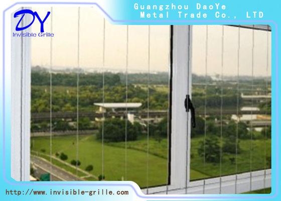 304 Aluminum Track Balcony Window Invisible Grille