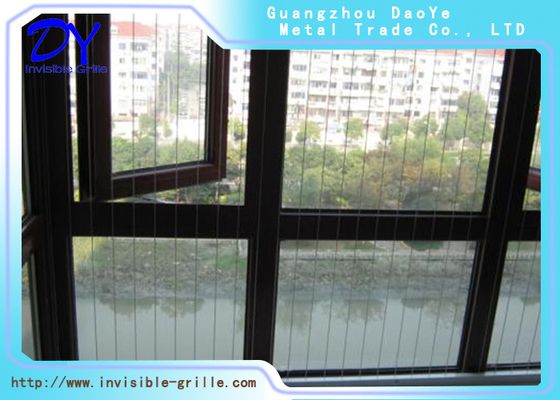 Slim Stainless Steel Wires Sliding Safety Grill For Preventing Children Climbing Out