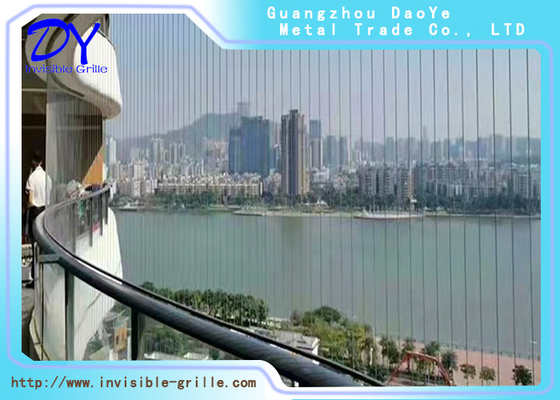 4.0mm Thick Outdoor Balcony Invisible Grille Stainless Steel Wire For Decking