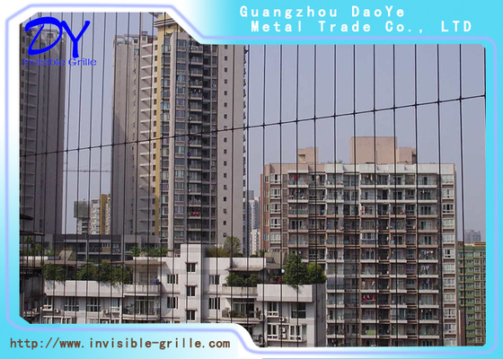 Standard 304 Balcony Invisible Grille Stainless Steel Wire Rope For Factory